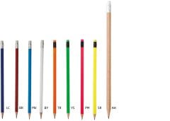 Yuvarlak Silgili Naturel Kalem