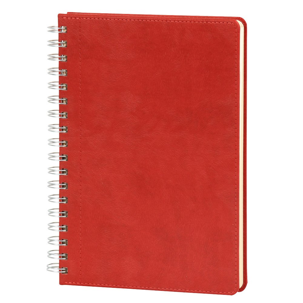 17 x 24 Bağcılar Spiralli Tarihsiz Ajanda Kırmızı