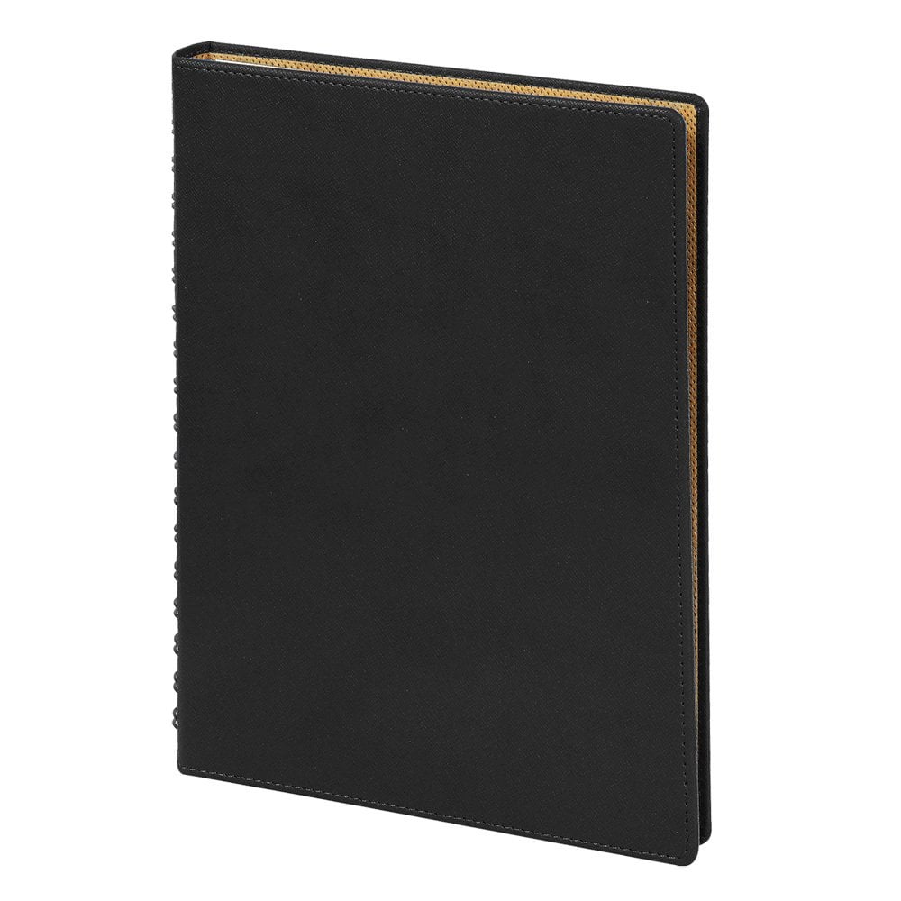 17.5 x 24 Hereke Gizli Spiralli Ajanda Siyah