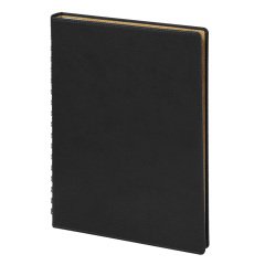 17.5 x 24 Hereke Gizli Spiralli Ajanda Siyah