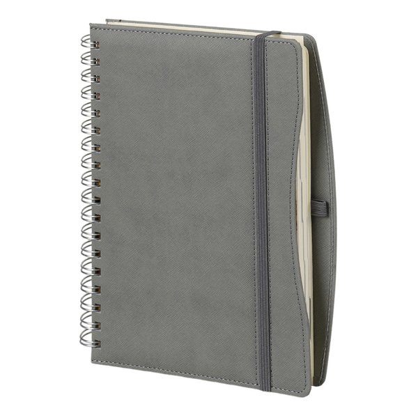 17 x 24 Moda Spiralli Günlük Ajanda Gri