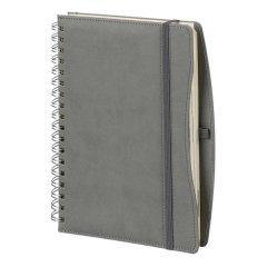 17 x 24 Moda Spiralli Günlük Ajanda Gri