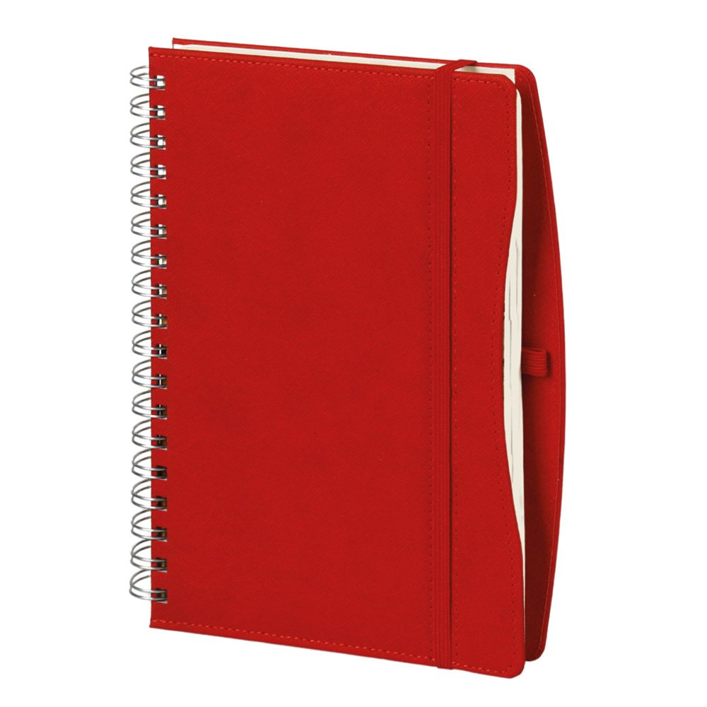17 x 24 Moda Spiralli Günlük Ajanda Kırmızı