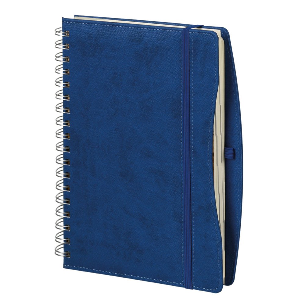 17 x 24 Moda Spiralli Günlük Ajanda Lacivert