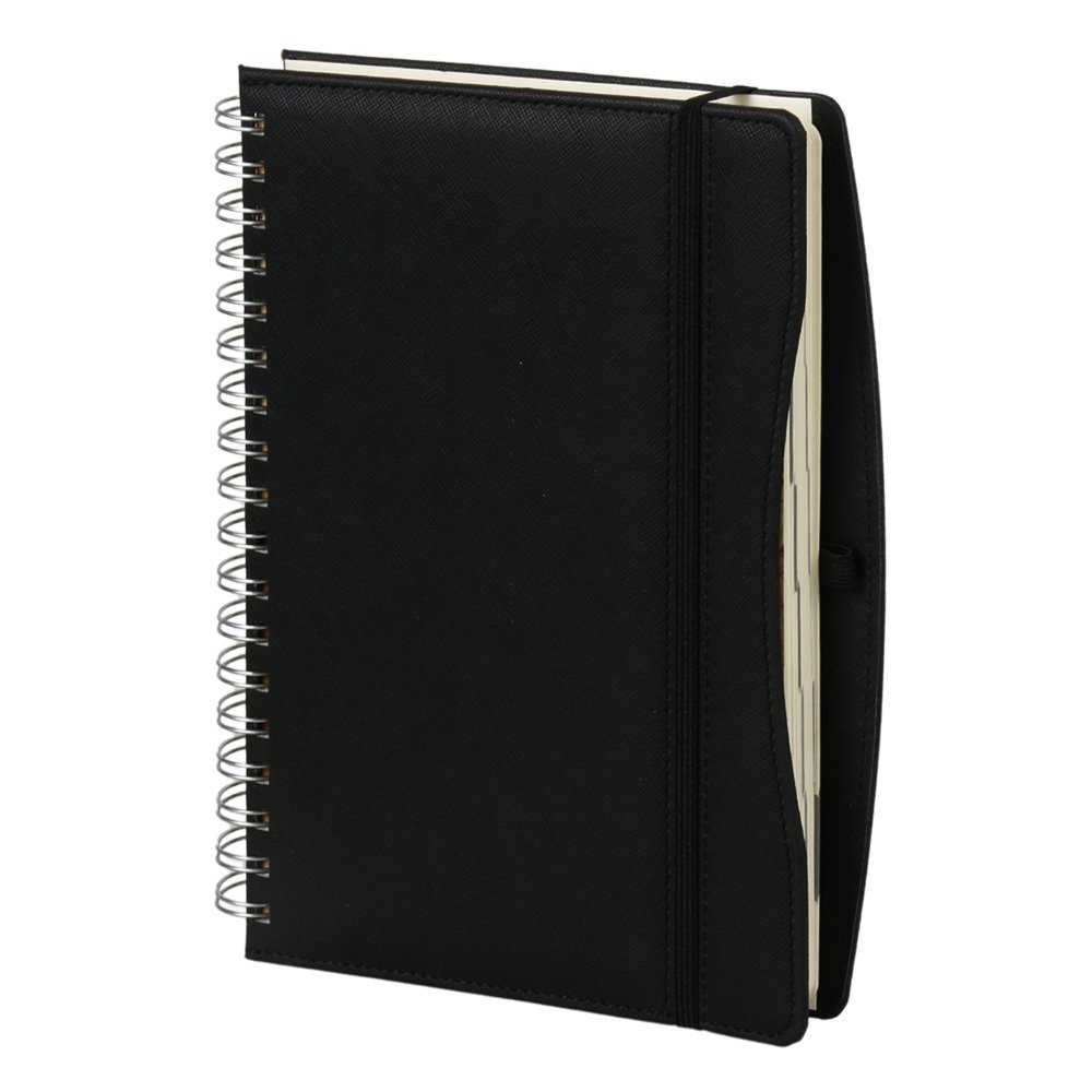 17 x 24 Moda Spiralli Günlük Ajanda Siyah