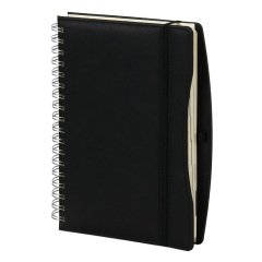 17 x 24 Moda Spiralli Günlük Ajanda Siyah