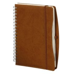 17 x 24 Moda Spiralli Günlük Ajanda Taba