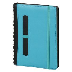 16,5 x 22 Göztepe Spiralli Günlük Ajanda Turkuaz Mavi