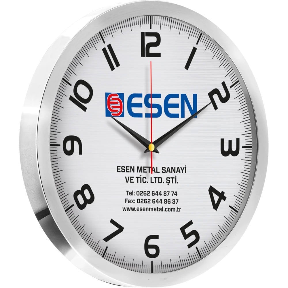 53940 Alüminyum Duvar Saati (30 Cm)