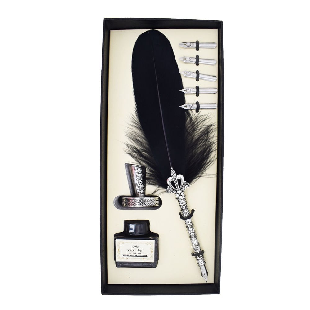 ​Tüy Kaligrafi Kalem Ve Mürekkep Seti