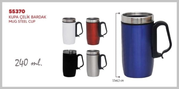 55370 Kupa Çelik Bardak