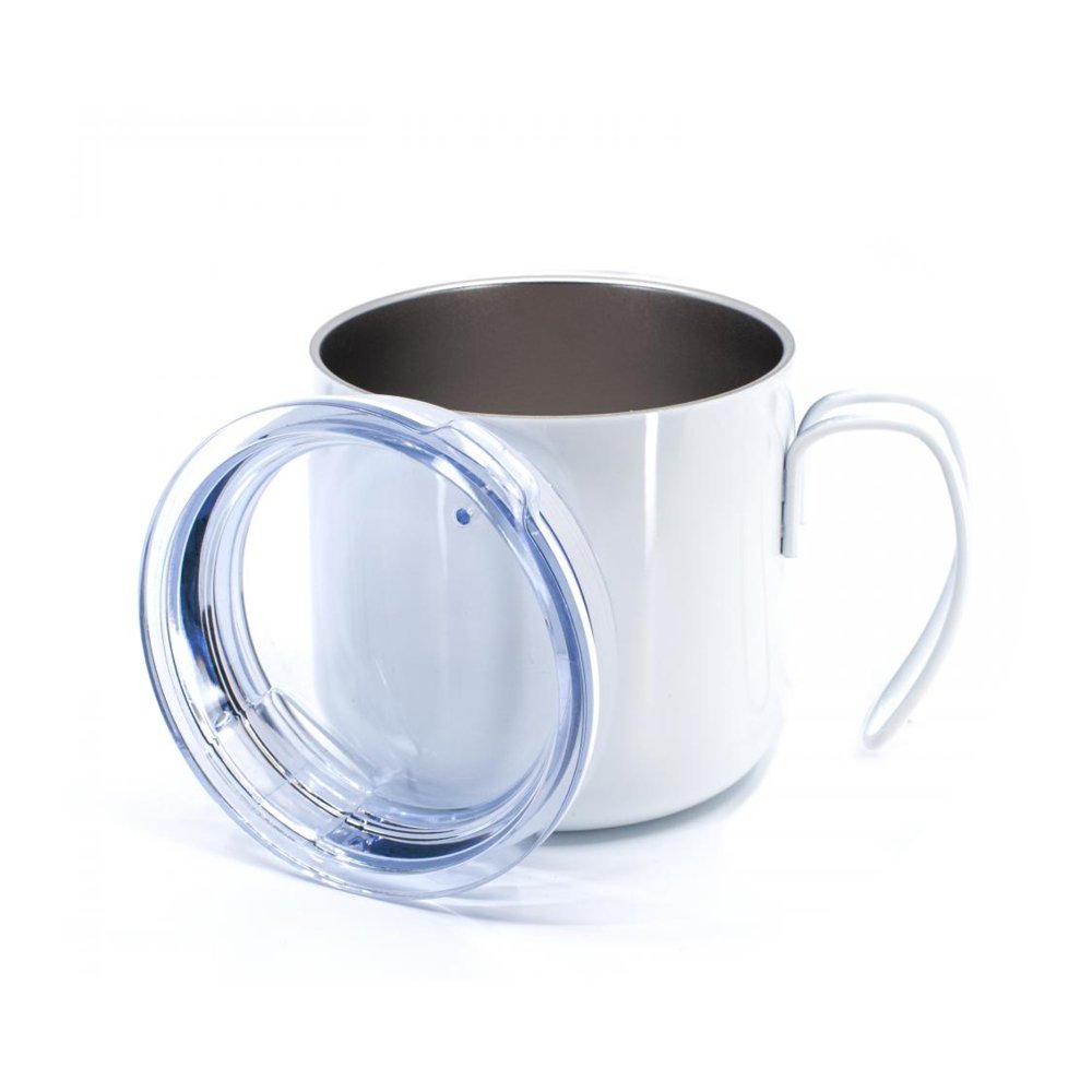 55509 Kupa Çelik Bardak Beyaz