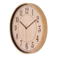 Rengarenk Duvar Saati (38 Cm) Ahşap