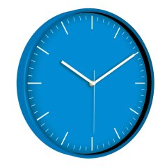 Rengarenk Duvar Saati (38 Cm) Mavi