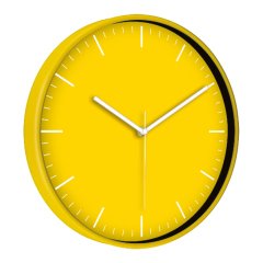 Rengarenk Duvar Saati (38 Cm) Sarı