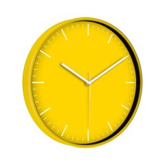 Rengarenk Duvar Saati (33 Cm) Sarı