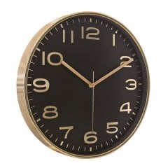 Askon Duvar Saati (38 Cm) Altın - Siyah