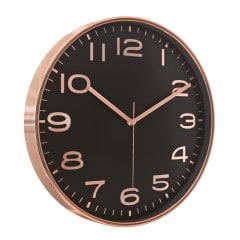 Askon Duvar Saati (38 Cm) Bakır - Siyah