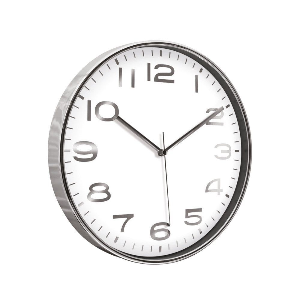 Aşiyan Duvar Saati (33 Cm) Gümüş