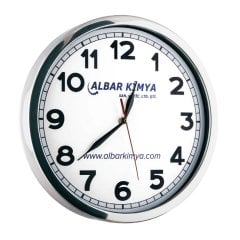 Glory Metal Duvar Saati (40 Cm) Beyaz