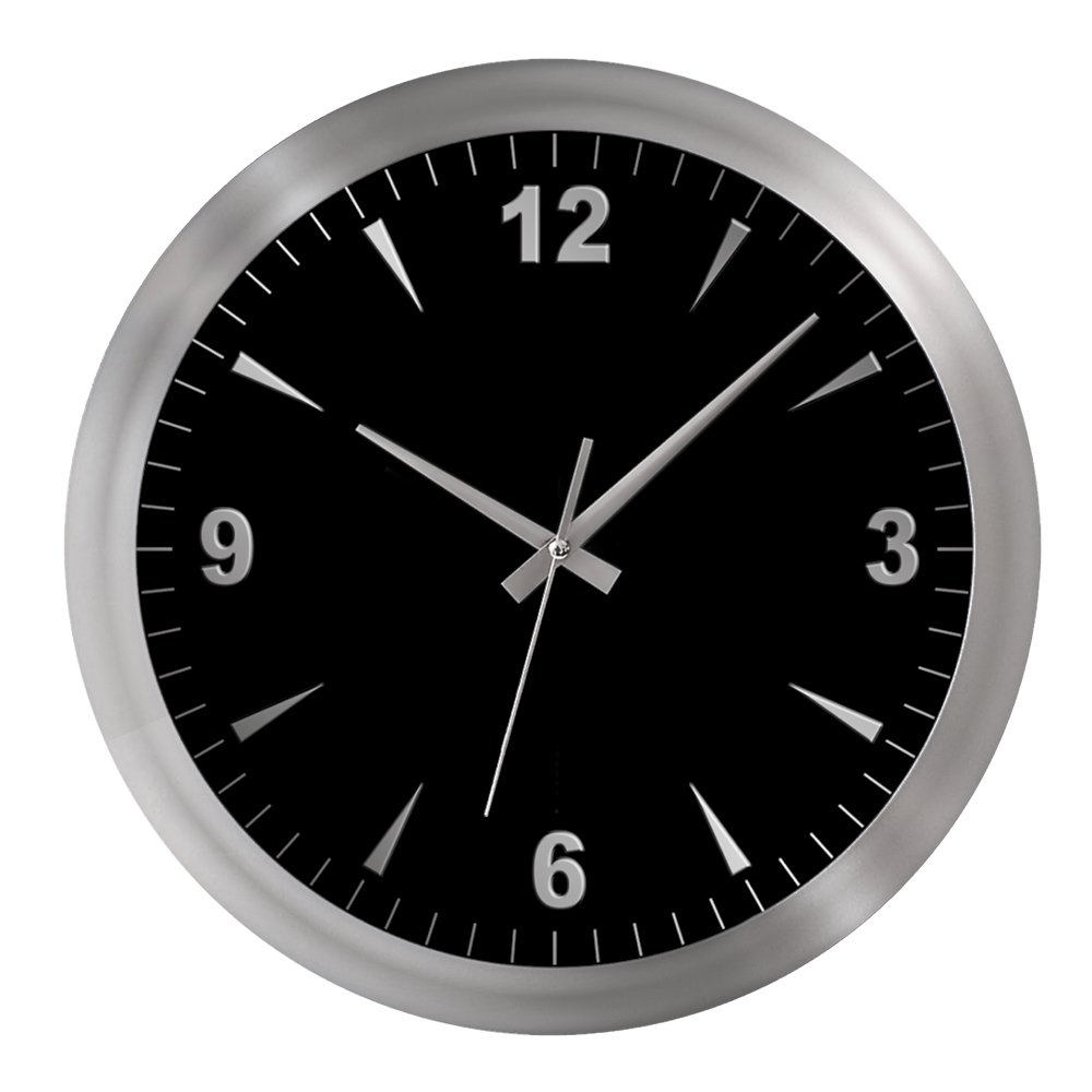 Galaksi Duvar Saati (38 Cm) Gümüş