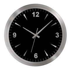 Galaksi Duvar Saati (38 Cm) Gümüş