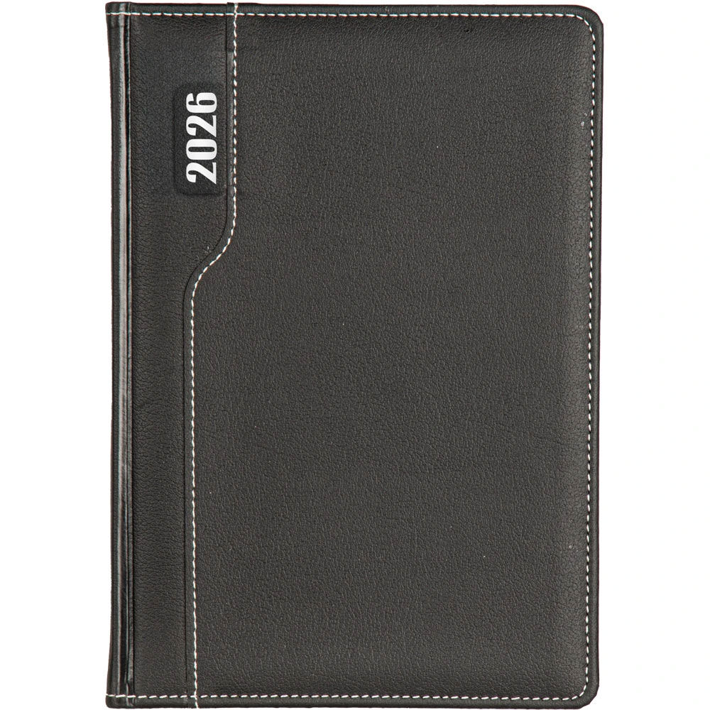 17x24 Üsküdar Günlük Tarihli Ajanda Siyah