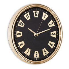 Poraz Metalize Duvar Saati Altın