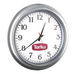 Opak Duvar Saati (46 cm) Gümüş