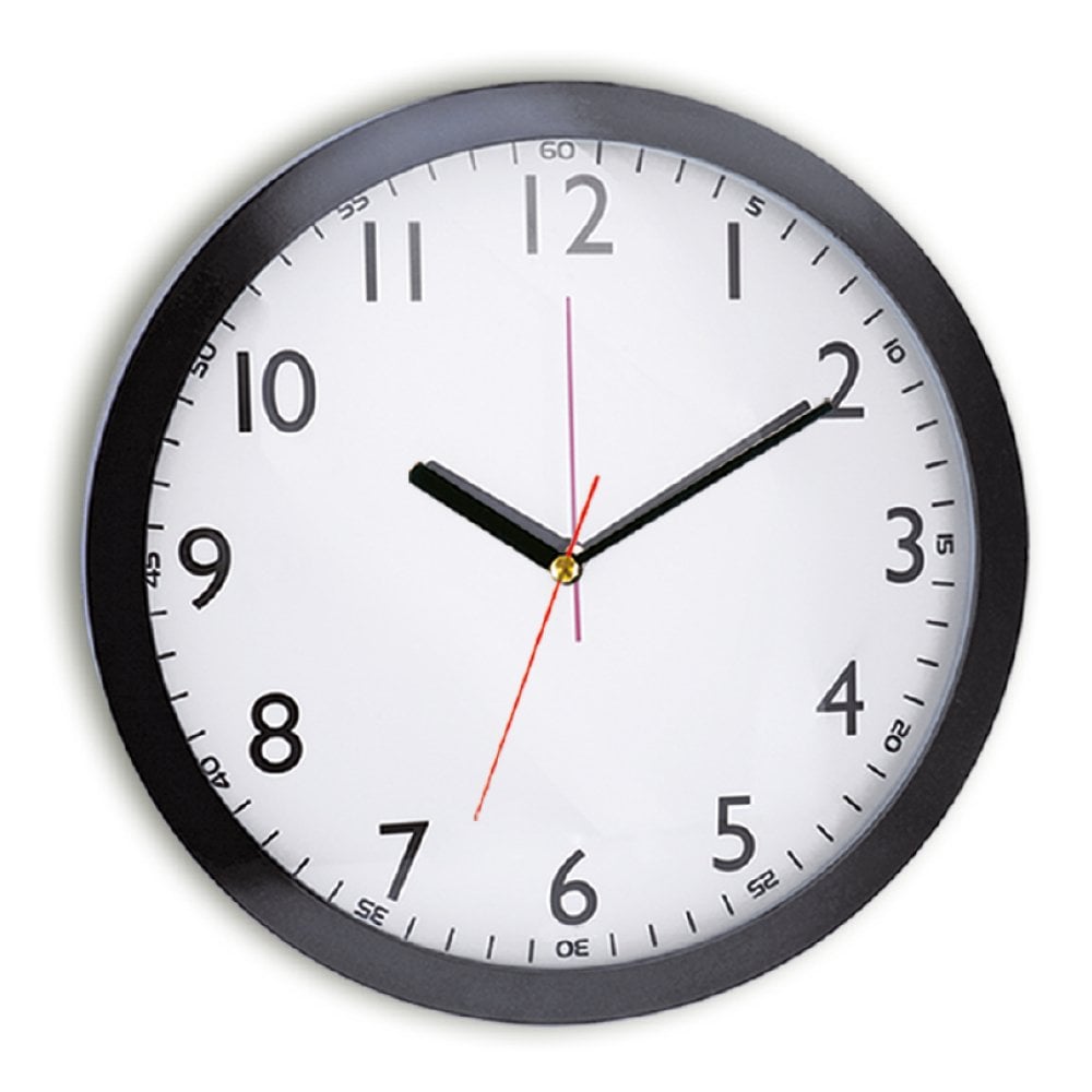 Orçun Duvar Saati (35 cm) Siyah