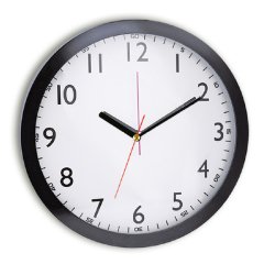 Orçun Duvar Saati (35 cm) Siyah