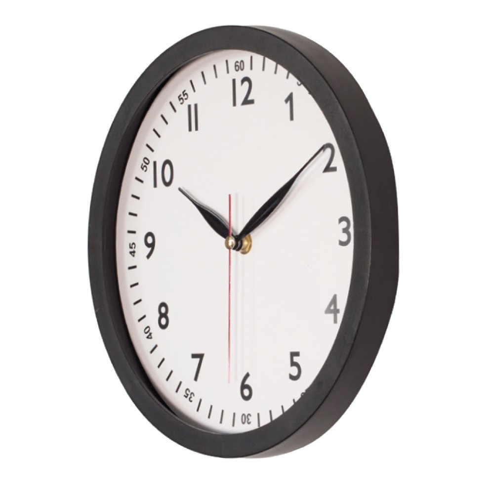 Sönmez Duvar Saati (25 cm) Siyah
