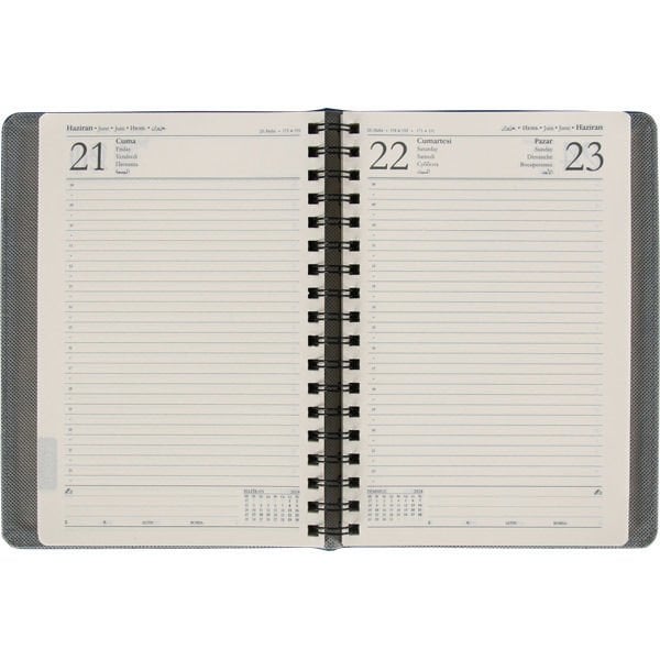 17X24 Şekerpınar Günlük Ajanda Kırmızı