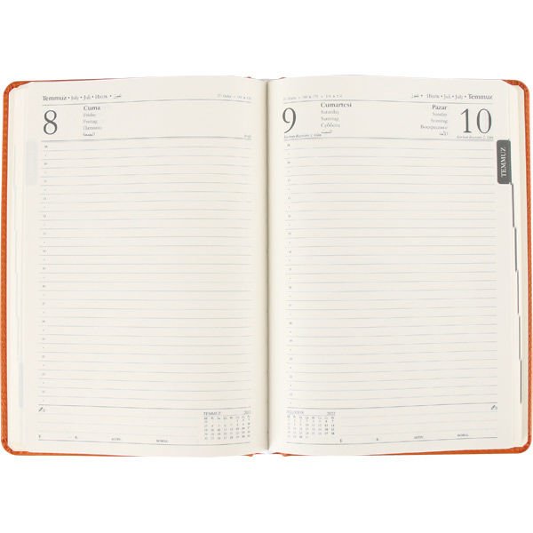 17x24 İkitelli Günlük Ajanda Kırmızı