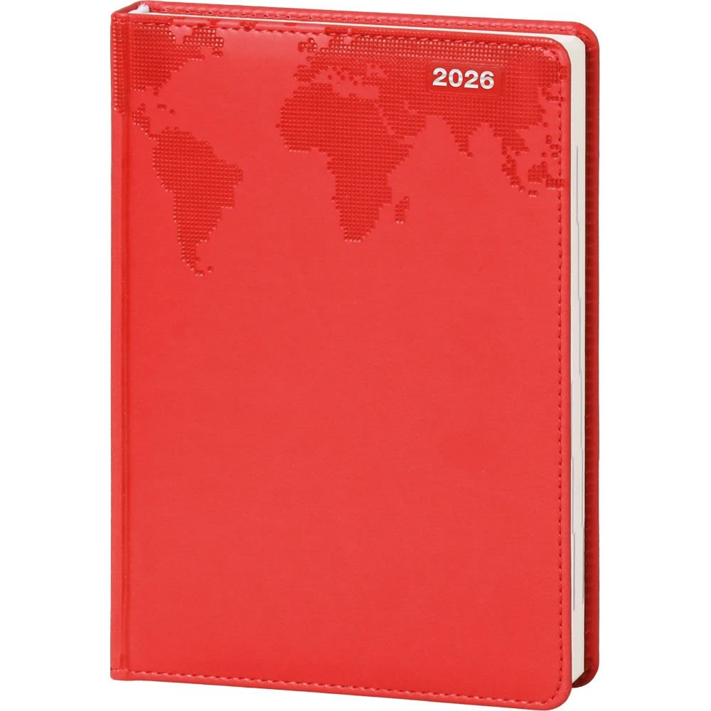 17x24 Kandilli Günlük Ajanda Kırmızı