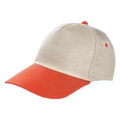 Parçalı Polyester Şapka Turuncu